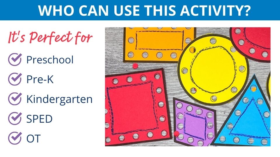Shape Cutting, Hole Punching, and Tracing Activity