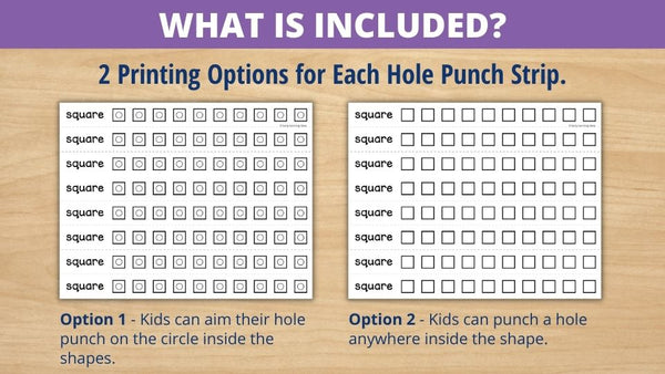 Shape Hole Punch Strips