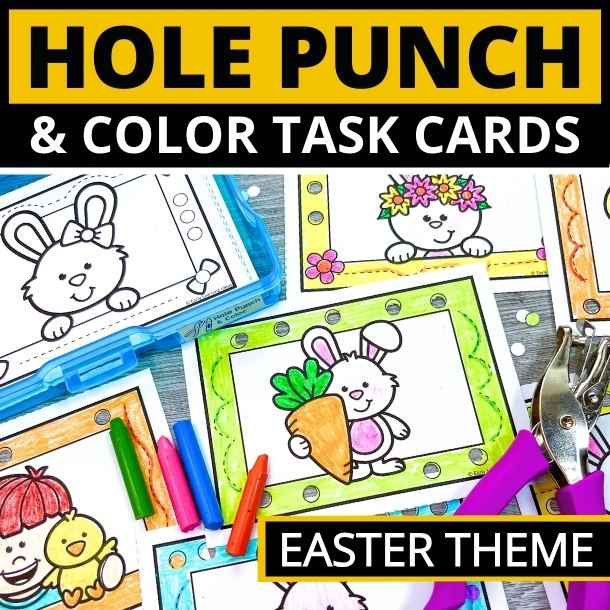 Easter Hole Punch Task Cards