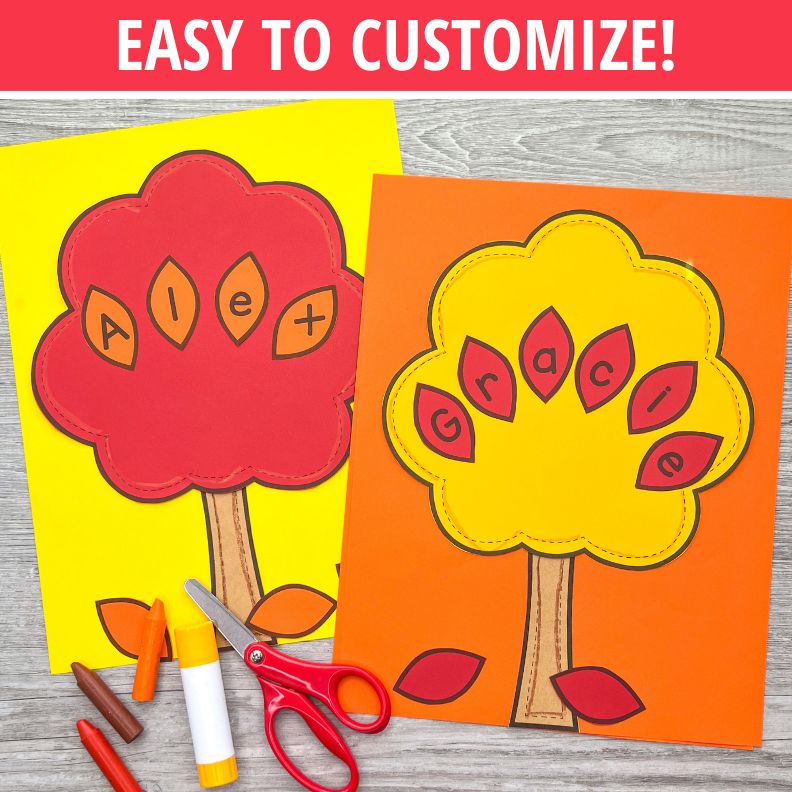 Name Craft - Fall Tree