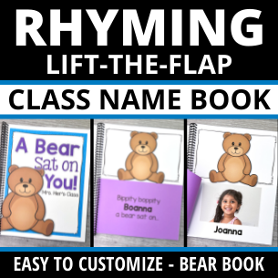 Rhyming Lift-the-Flap Name Books - 4 Versions