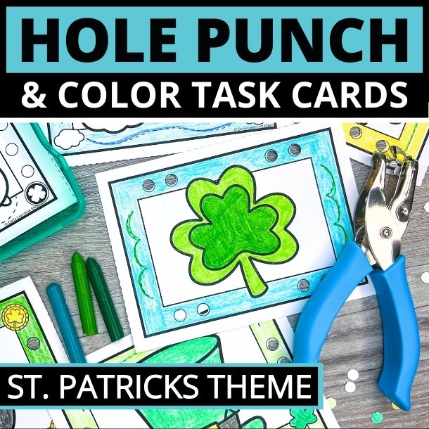 St. Patrick's Day Hole Punch Task Cards