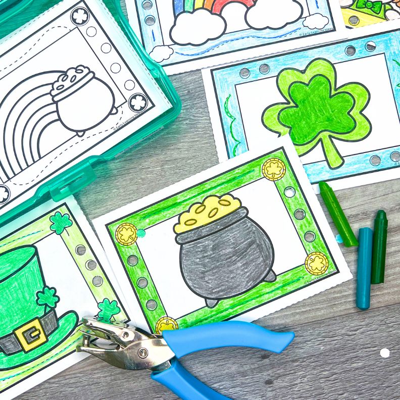 St. Patrick's Day Hole Punch Task Cards