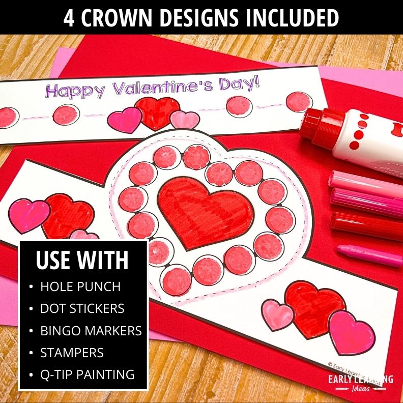 Valentine’s Day Crown & Headband Craft