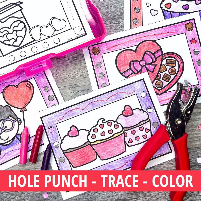 Valentines Day Hole Punch Task Cards