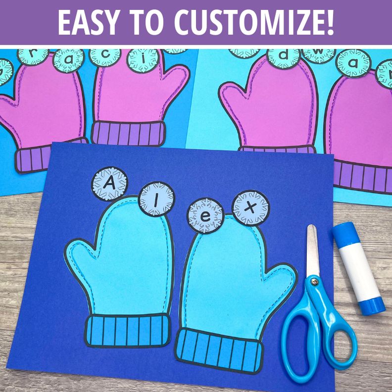 Name Craft - Winter Mitten