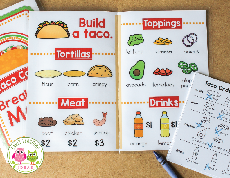 Taco Restaurant Dramatic Play Printables
