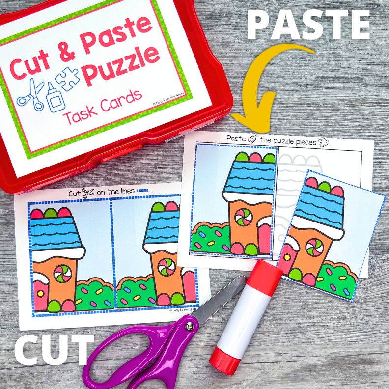 Cut and Paste Puzzles - Gingerbread