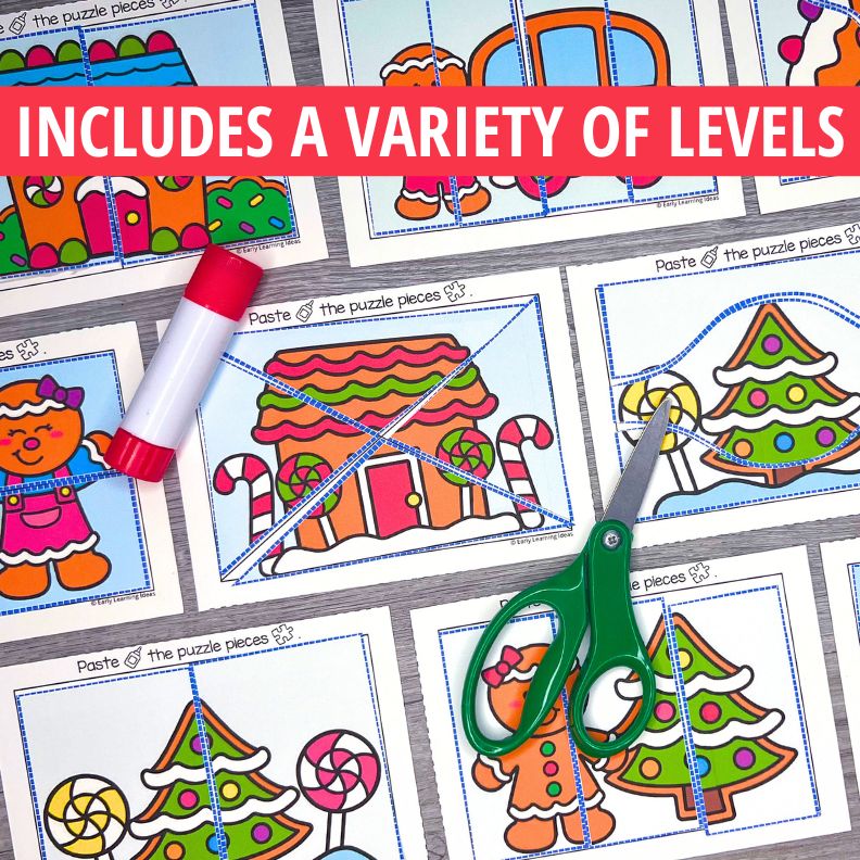 Cut and Paste Puzzles - Gingerbread