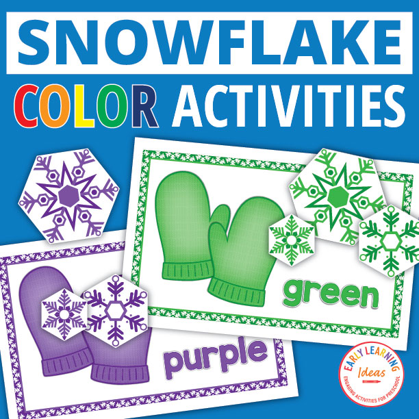 Snowflake Color Sorting Activity