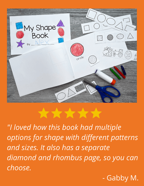 Make Your Own Shape Book Activity – Early Learning Ideas