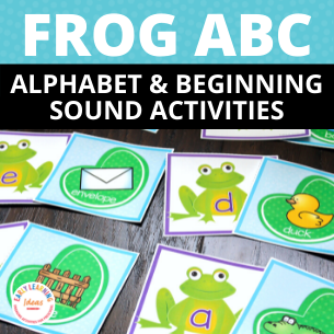 Frogs & Pond Life Preschool Spring Letter Sounds Matching