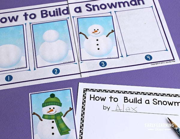 Build a Snowman Eraser Set - Crafty Holiday Helper