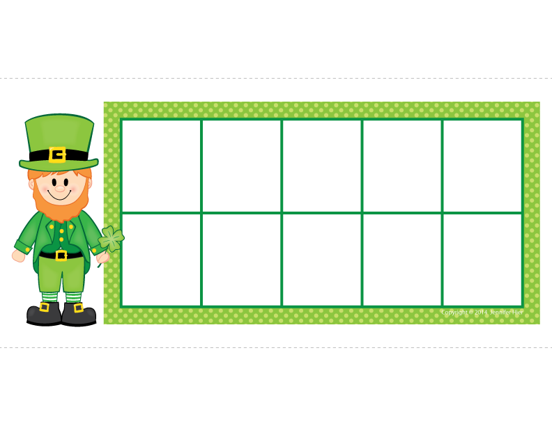 St Patrick's Day Math Game St. Patrick's Day Preschool & Kindergarten Activities