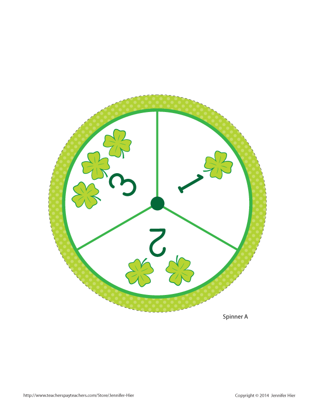 St Patrick's Day Math Game St. Patrick's Day Preschool & Kindergarten Activities