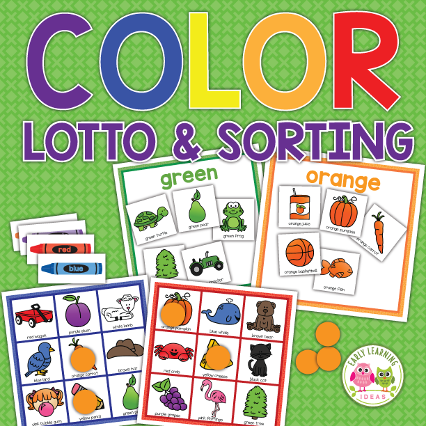 Color Lotto Game and Sorting Activity