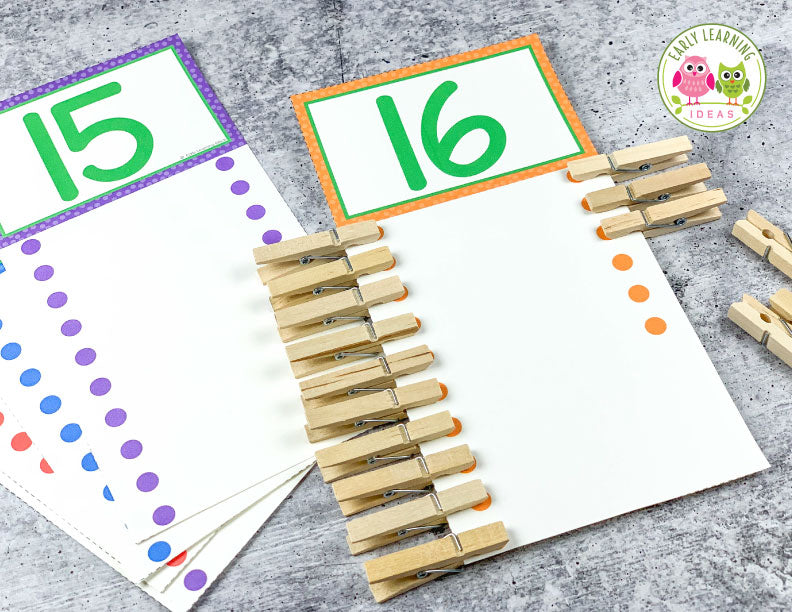 Counting & Fine Motor Clip Activities