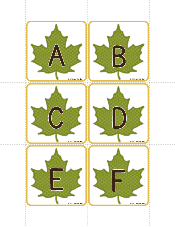 Fall Leaves Alphabet & Beginning Sound Activty