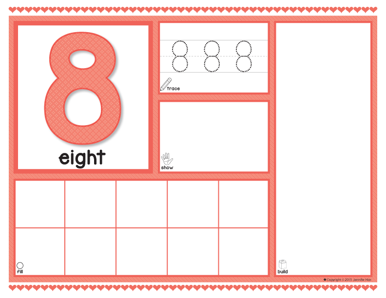 Valentine's Day Math Activities | 1-20 Activity Mats for Preschool and Kinder