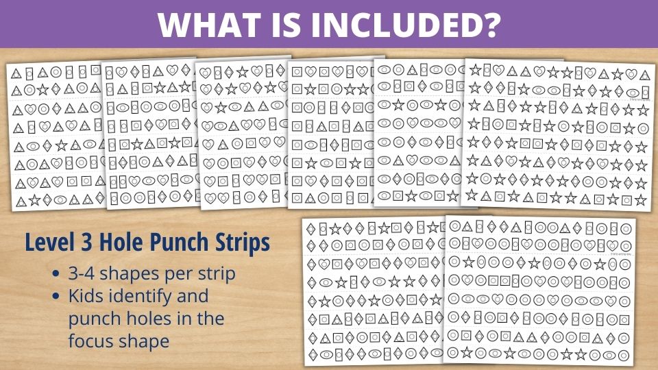 Shape Hole Punch Strips