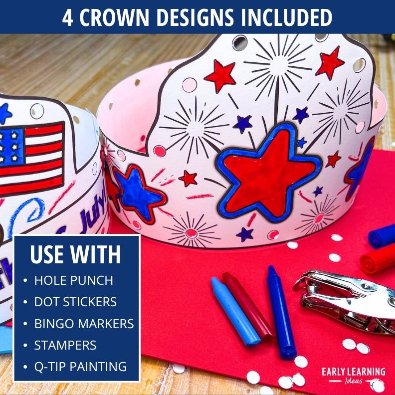 4th of July Headband Crown Craft