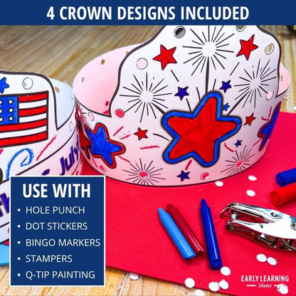 4th of July Headband Crown Craft