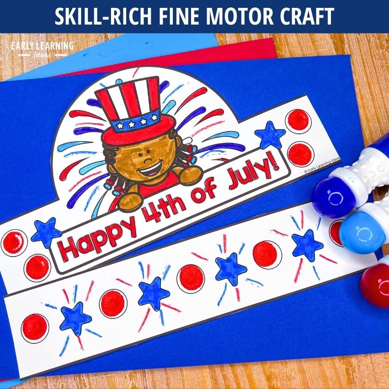 4th of July Headband Crown Craft
