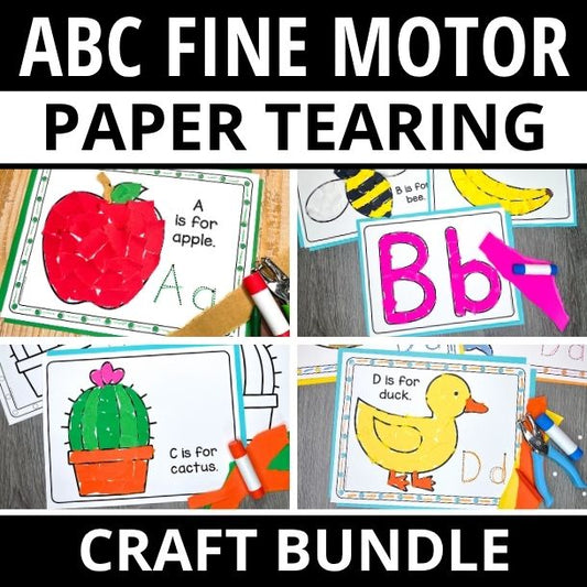 A–Z Alphabet Tear Art and Craft Bundle