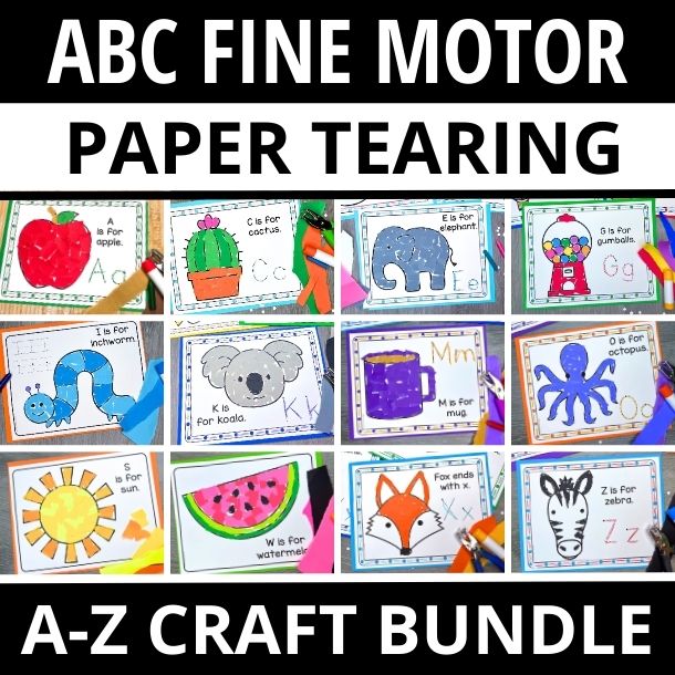 A–Z Alphabet Tear Art and Craft Bundle