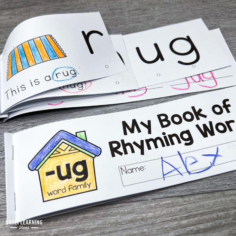 Rhyming Activities - CVC Rhyming Flip Books