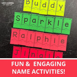 Editable Name Practice Puzzles - Celebration Banners