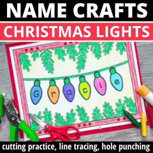 Name Craft - Christmas