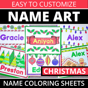 Name Art - Christmas
