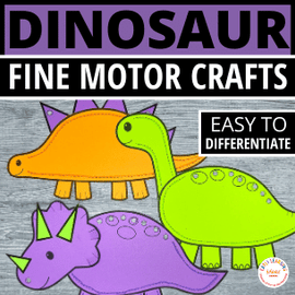 Dinosaur Fine Motor Crafts