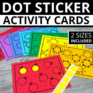 Dot Sticker Activity Task Cards
