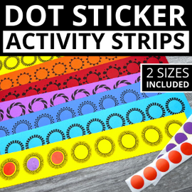 Dot Sticker Activity Strips