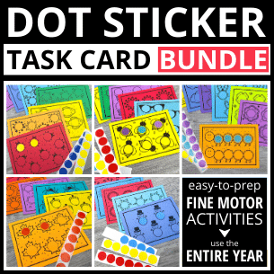 Dot Sticker Task Card Bundle