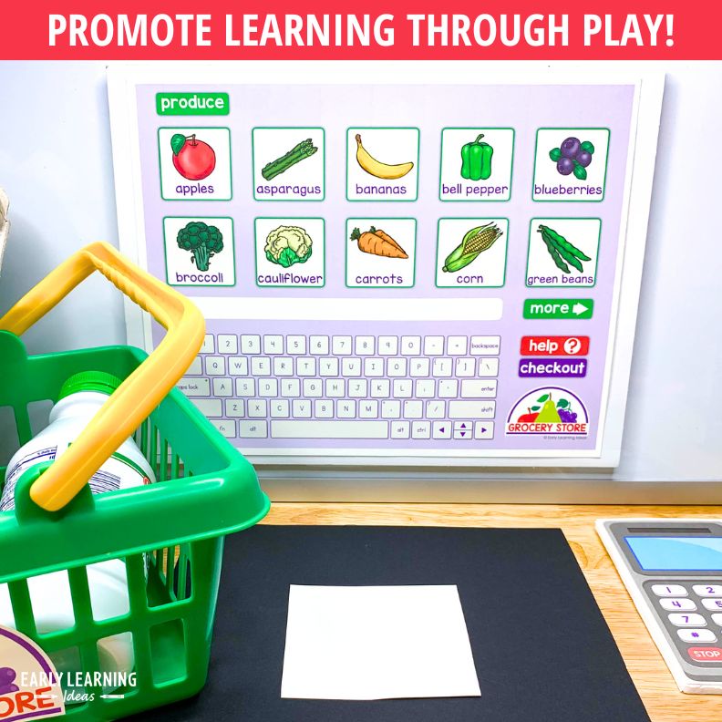 Grocery Store Dramatic Play Printables