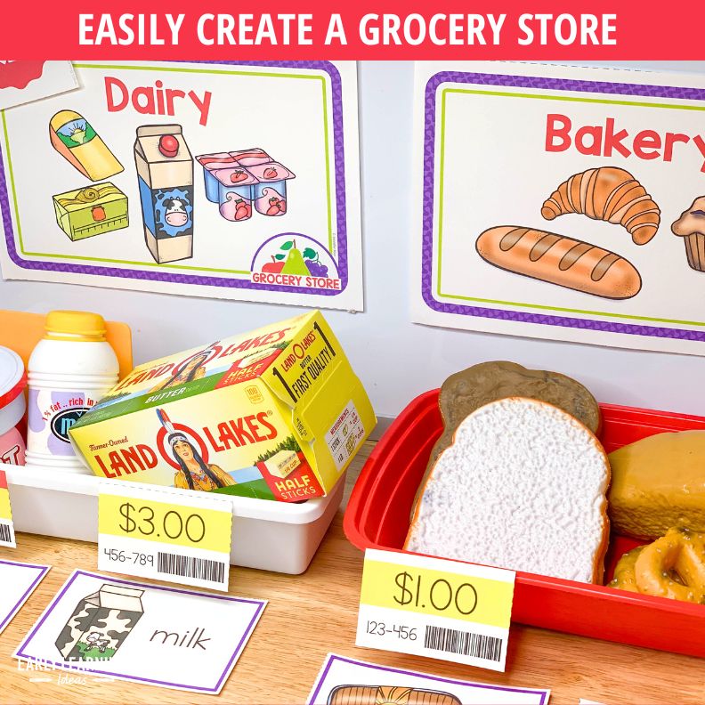 Grocery Store Dramatic Play Printables