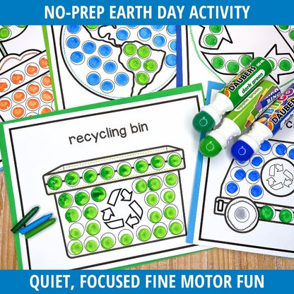Earth Day Dot Marker Painting