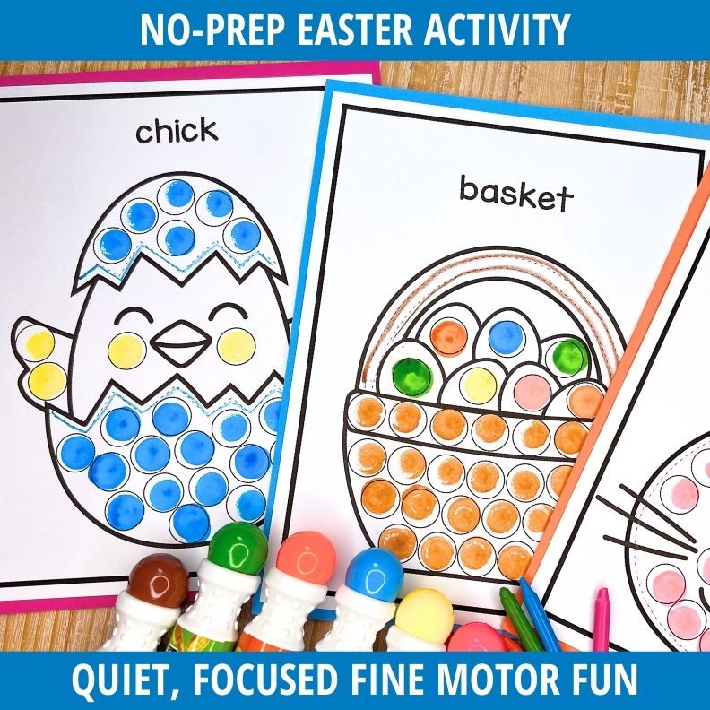 Easter Dot Marker Painting Pages