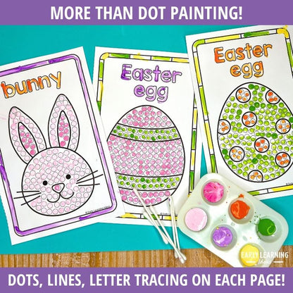 Easter Q-tip Painting Printables