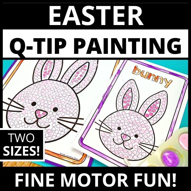 Easter Q-tip Painting Printables
