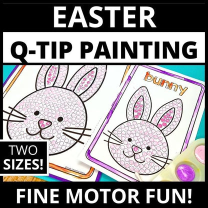 Easter Q-tip Painting Printables
