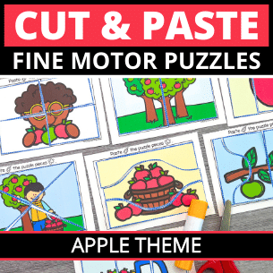 Cut and Paste Puzzles - Apples