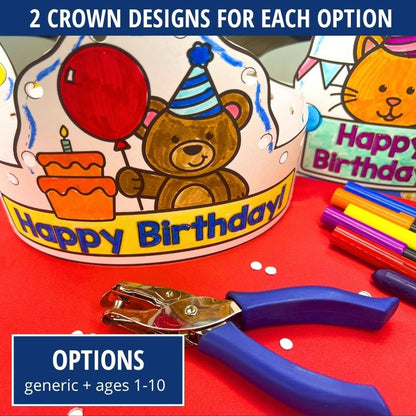 Happy Birthday Headband Crown Craft