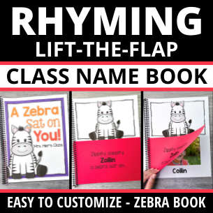 Rhyming Lift-the-Flap Name Books - 4 Versions