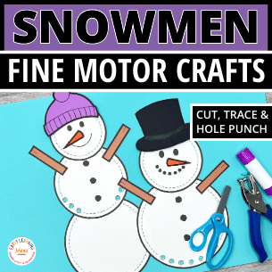 Snowman Fine Motor Craft