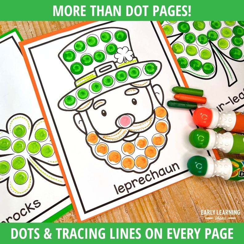 St. Patrick's Day Dot Marker Activity Pages