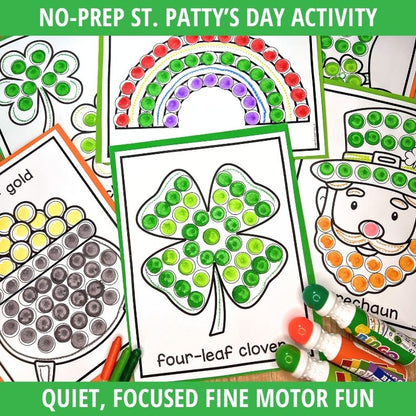St. Patrick's Day Dot Marker Activity Pages